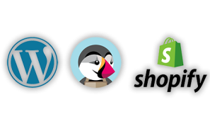 icones WordPress Expert - PrestaShop Expert - Shopify Expert